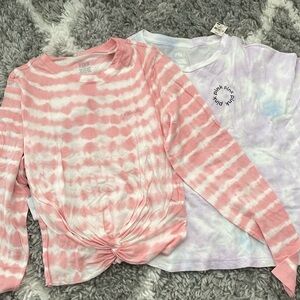 2 PINK long tee bundle